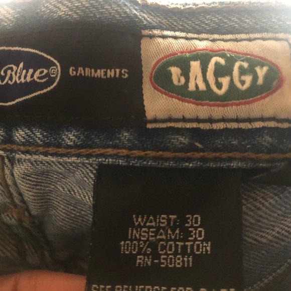 Vintage 90s Anchor Blue Mom Jeans Size 30 - Picture 4 of 7